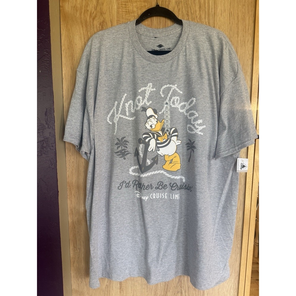 Disney Cruise Line Donald Duck Knot Today Shirt Size XXL NWT!